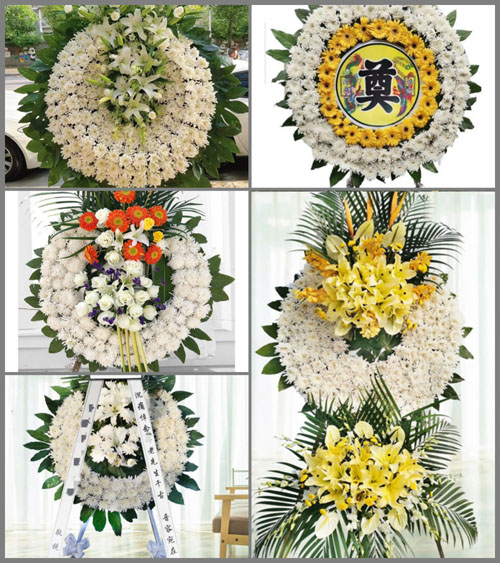广东广州市从化区良口镇下溪村花圈速递